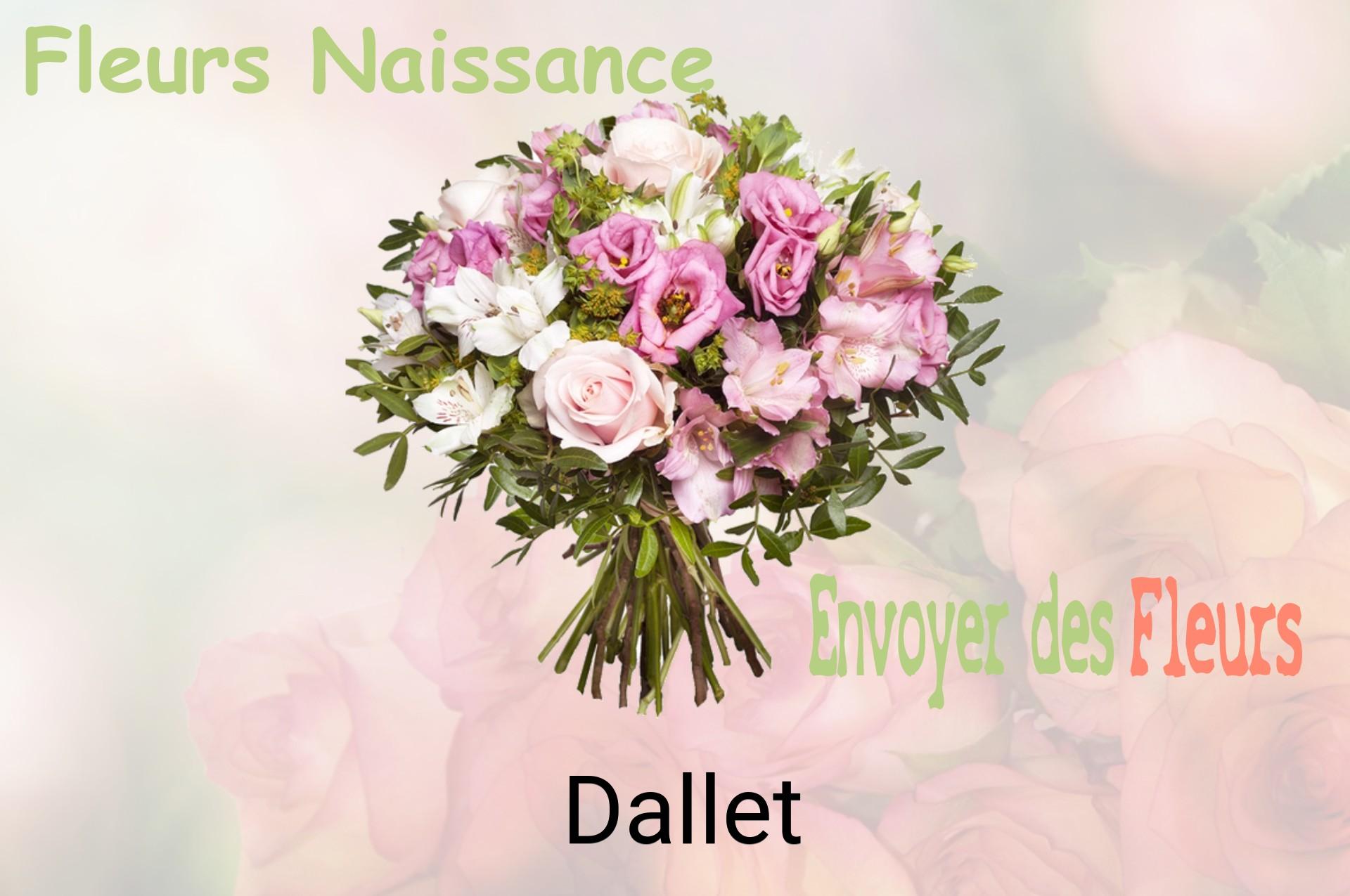 Bouquet de fleurs de naissance livré à Dallet